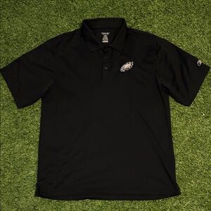 Reebok Black Polo Shirt with Logo